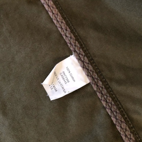 J Crew Downtown Coated Canvas Field Jacket Olive M - Picture 7 of 15